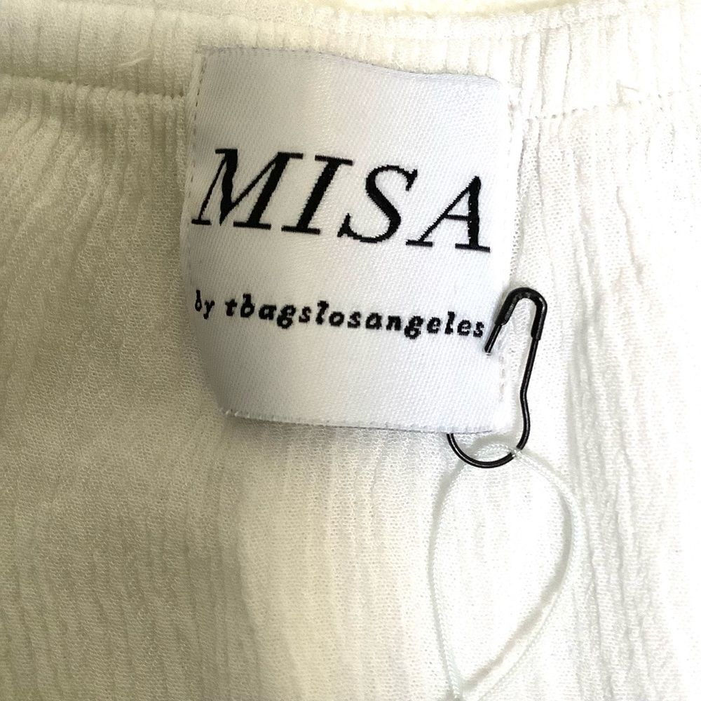 T-Bags COTTON Coverup DRESS White Medium - Picture 2 of 3